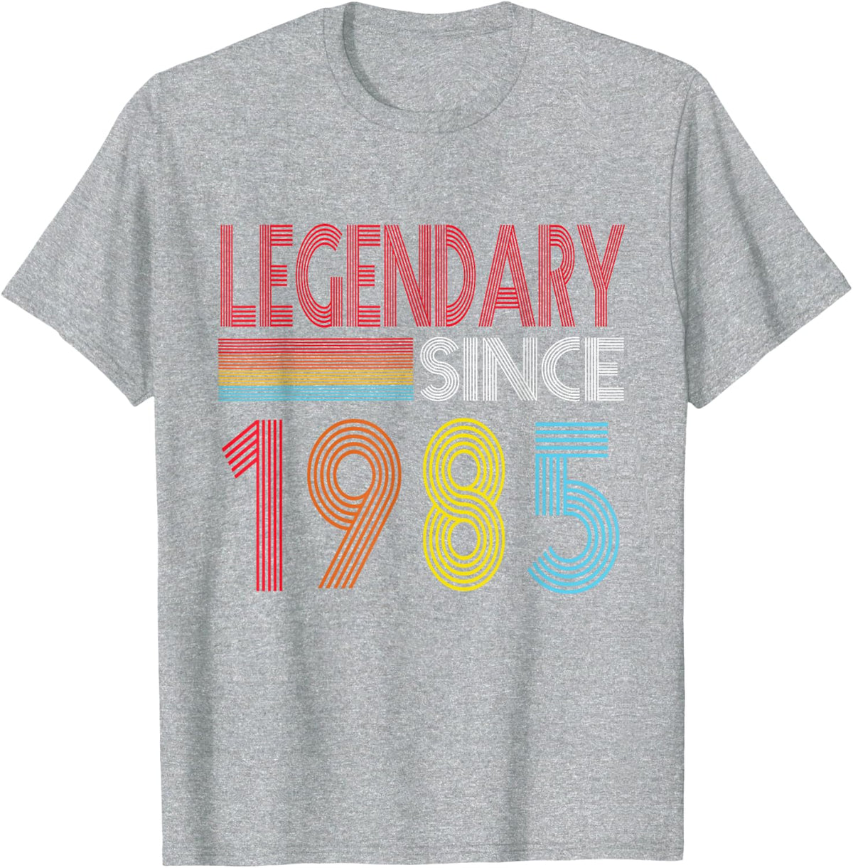 Legendary Since 1985 Birthday Vintage Retro Birthday 1985 T-Shirt - Heather Grey