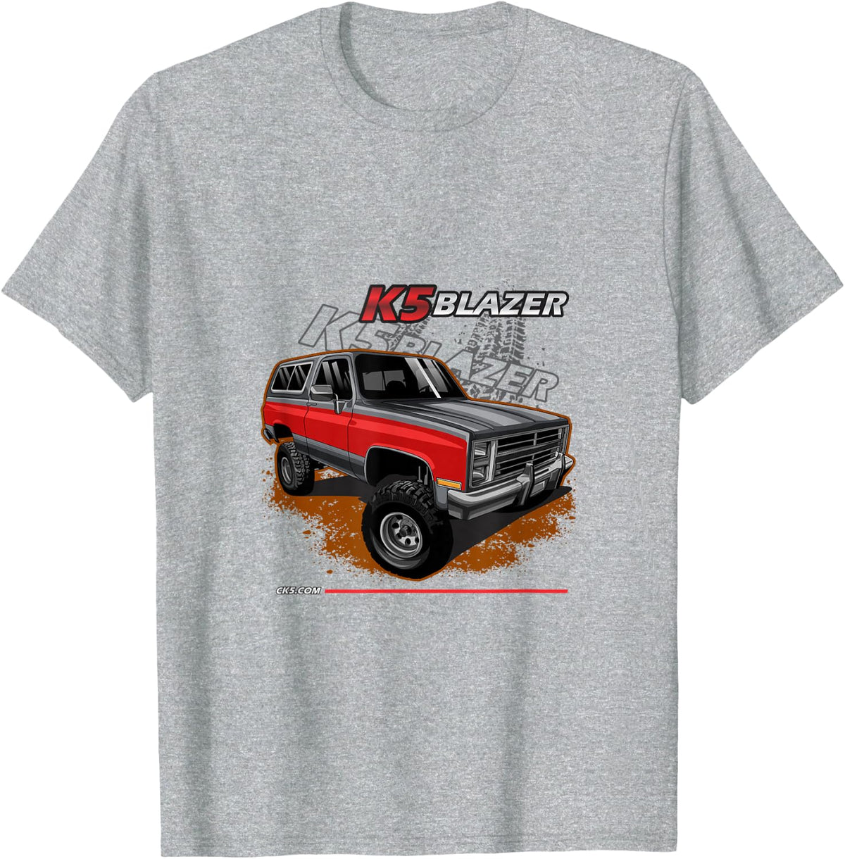1983-88 K5 Blazer Square Body 4x4 T-Shirt - Heather Grey