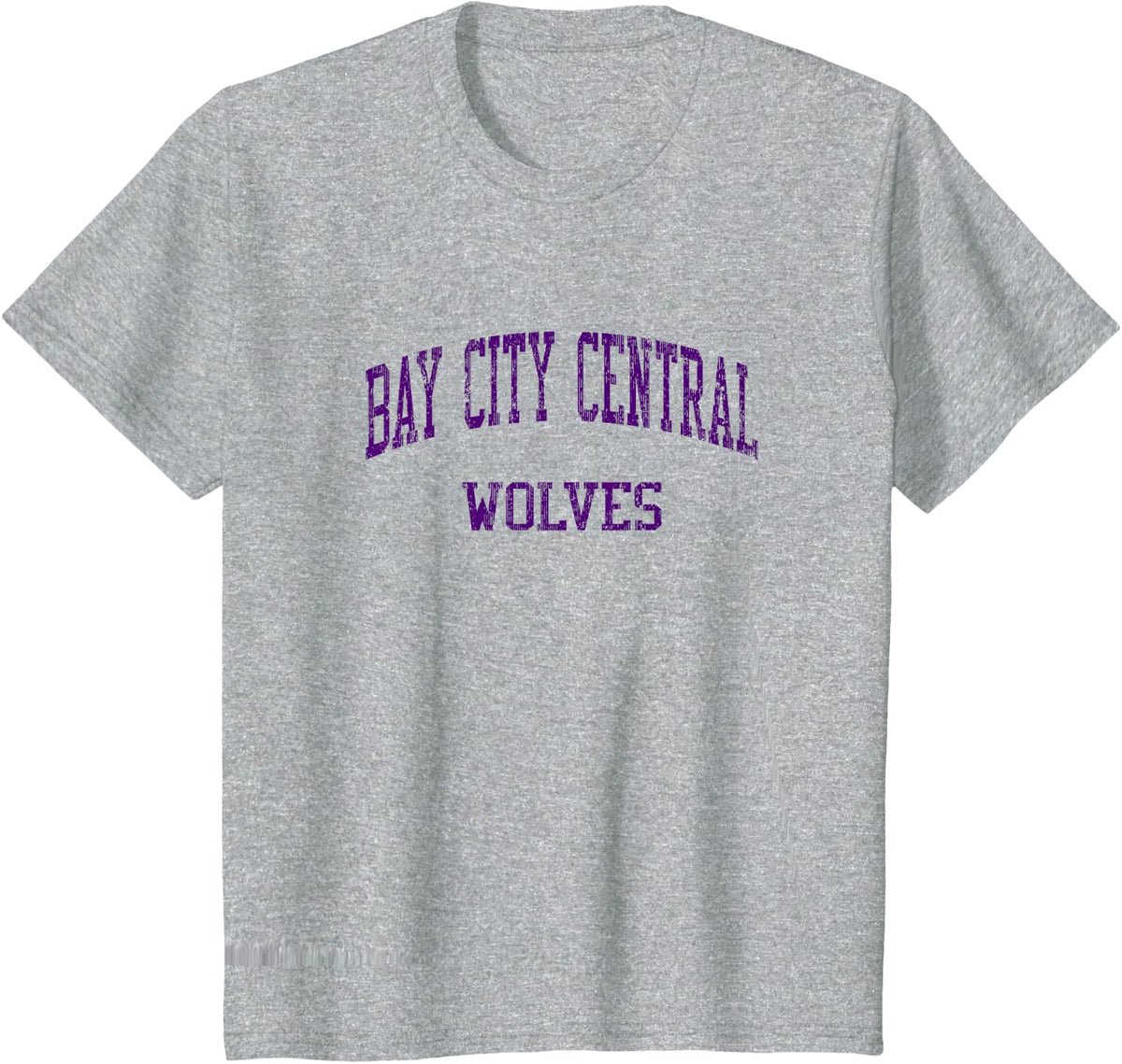 Bay City Central High School HS Bay City MI Vintage Sports T-Shirt - Heather Grey